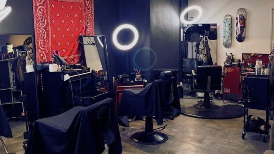 Barber chairs at Ace Studio